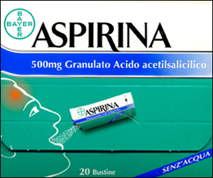 Aspirina bustine 500 mg.