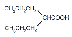 Acido Valproico - Formula di struttura