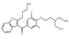 Amiodarone - Formula di struttura