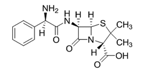 Ampicillina - Formula di struttura