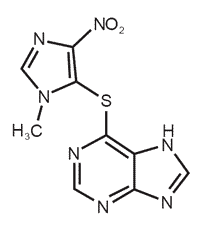 Azatioprina - Formula di struttura