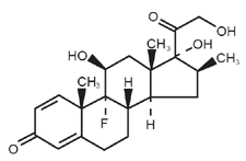 Betametasone - Formula di struttura