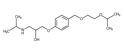Bisoprololo - Formula di struttura