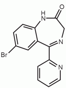 Bromazepam - Formula di struttura