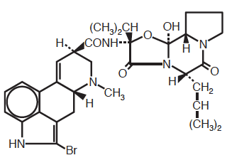 Bromocriptina - Formula di struttura