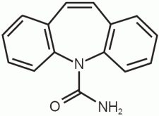 Carbamazepina - Formula di struttura