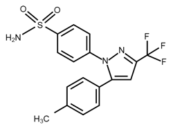 Celecoxib - Formula di struttura