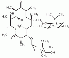 Claritromicina - Formula di struttura