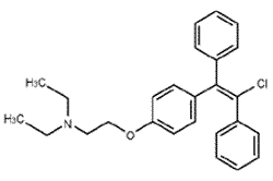 Clomifene - Formula di struttura