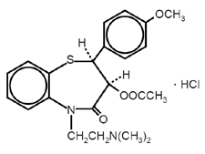 Diltiazem - Formula di struttura