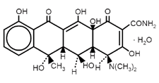 Doxiciclina - Formula di struttura