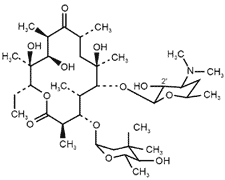 Eritromicina - Formula di struttura