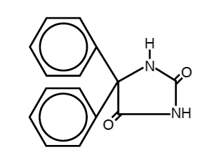 Fenitoina - Formula di struttura