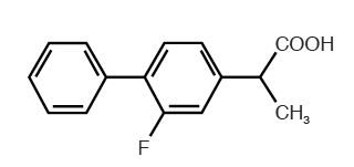 Flurbiprofene - Formula di struttura