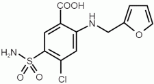 Furosemide - Formula di struttura