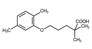 Gemfibrozil - Formula di struttura