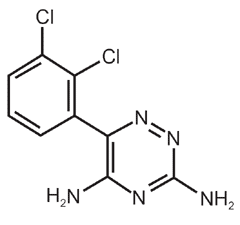 Lamotrigina - Formula di struttura