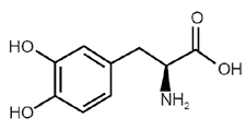 Levodopa (L-Dopa) - Formula di struttura