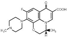 Levofloxacina - Formula di struttura