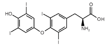 Levotiroxina - Formula di struttura