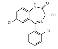 Lorazepam - Formula di struttura