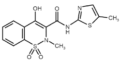 Meloxicam - Formula di struttura