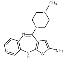 Olanzapina - Formula di struttura