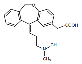 Olopatadina - Formula di struttura