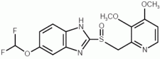Pantoprazolo - Formula di struttura