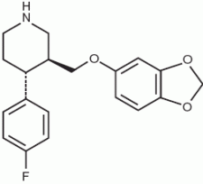 paroxetina - Formula di struttura