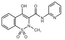 Piroxicam - Formula di struttura