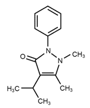 Propifenazone - Formula di struttura