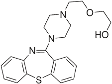 Quetiapina - Formula di struttura