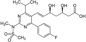 Rosuvastatina - Formula di struttura