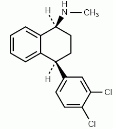 Sertralina - Formula di struttura