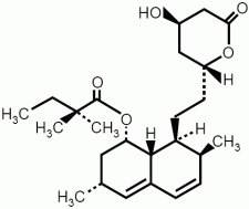 Simvastatina - Formula di struttura