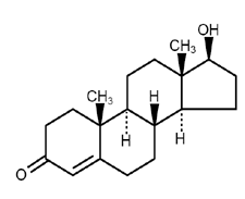 Testosterone - Formula di struttura