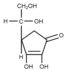 Vitamina C (Acido Ascorbico) - Formula di struttura