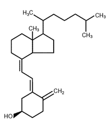 Vitamina D (Colecalciferolo) - Formula di struttura