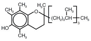 Vitamina E (Tocoferolo) - Formula di struttura